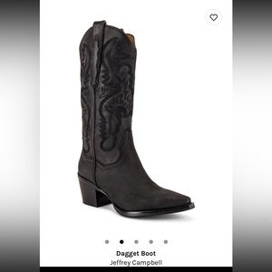 Jeffrey Campbell Dagget Boot Black Size 8.5